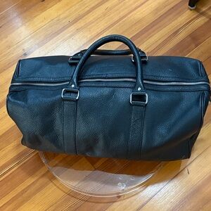 Cole Haan Black Leather Duffel Bag